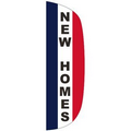 "NEW HOMES" 3' x 10' Stationary Message Flutter Flag